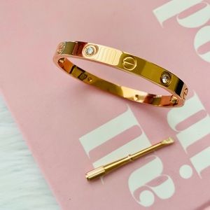 Gold Bracelet Bangle with Screwdriver Love Bangle